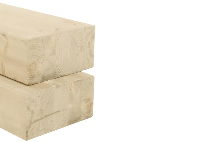 Fichte Leimholz 100 x 200 x 8000 mm naturbelassen 100 x 200 x 8000 mm | naturbelassen