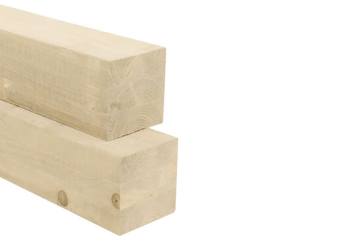 Fichte Leimholz 100 x 100 x 8000 mm naturbelassen 100 x 100 x 8000 mm | naturbelassen