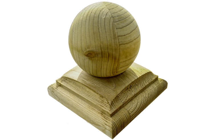 Pfostenkappen 90x90 mm Leimholzkugel KDI 90 x 90 mm | Leimholzkugel | KDI