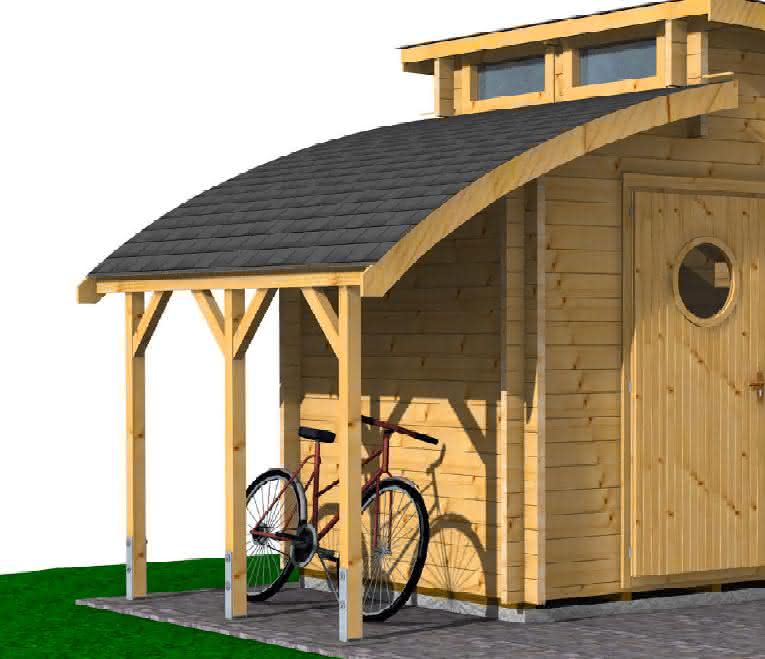 Schleppdach für Gartenhaus BBH Nautic 30-20