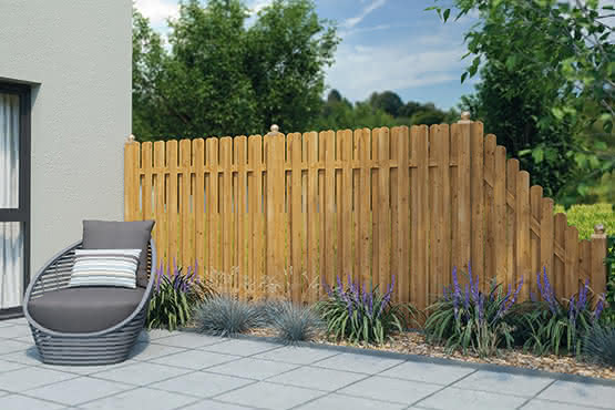 Sichtschutzzaun Cadiz 180x180 cm Lärche naturbelassen 180 x 180 cm | Lärche naturbelassen