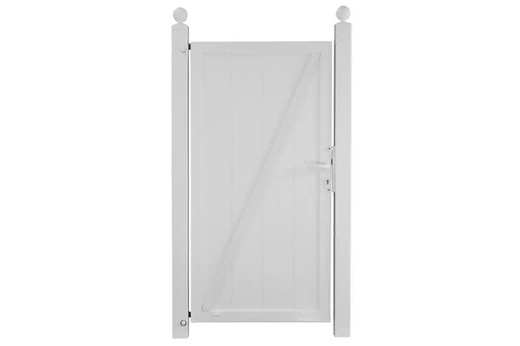 Joda® Exklusiv PVC Sichtschutz (E22) Türelement rechts geschlossen 900x1800 mm Weiß Tür Re-090x180 | Weiß / Weiß