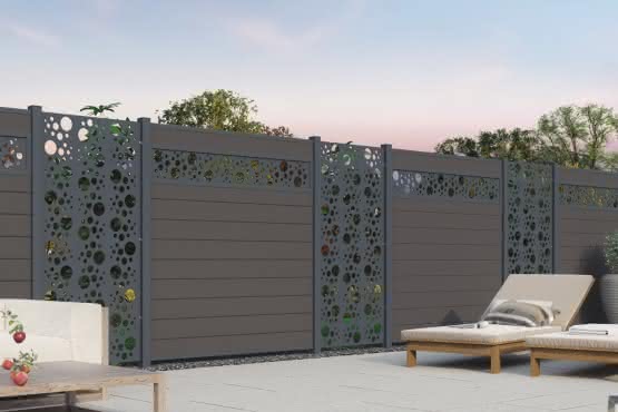 Kingston Systemzaun HPL Marble 900x1830 mm Marble 900x1830