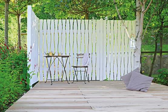 Sichtschutzzaun Wailua Fichte Grauweiß 180x180 cm ca. 180 x 180 cm | Fichte grauweiß