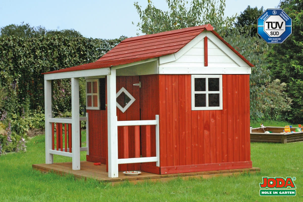 Spielhaus Ida, 200x180 cm Rot-Weiß