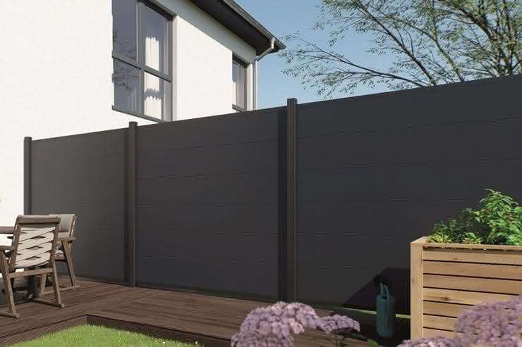 Kingston XL Systemzaun PVC 178x175 cm Farbe Weiß Kingston XL | Weiß