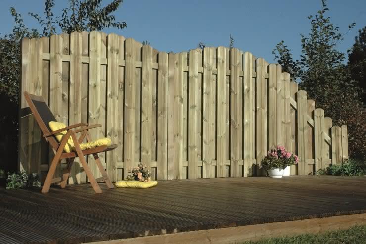 Terrassen-Trennwand-Set Modell Huelva Nadelholz KDI 