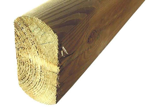 Koppelriegel 50x100 mm, 6,00 m lang, Kiefer KDI und Lärche 