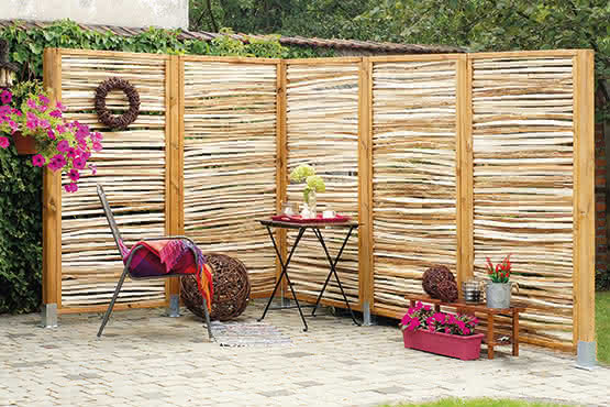 Naturzaun Hammarsund 90x180 cm naturbelassen ca. 90 x 180 cm