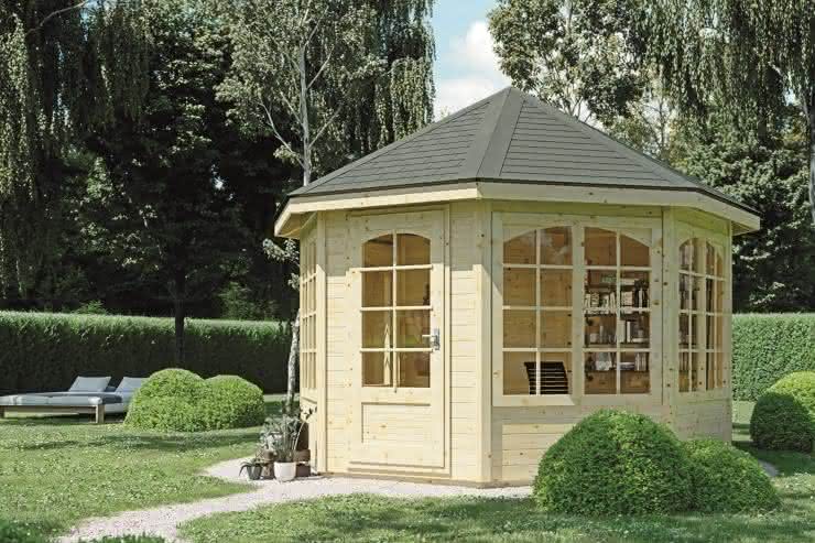 8-Eck Gartenpavillion Grunewald Typ 1 Ø 433 cm 