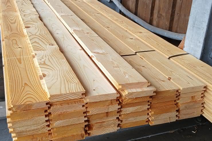 19,5x96 mm Nordischer Rauspund Fichte naturbelassen 5,10 m 5,10 m