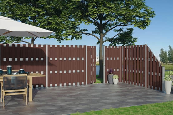 Kansas City WPC Sichtschutz 