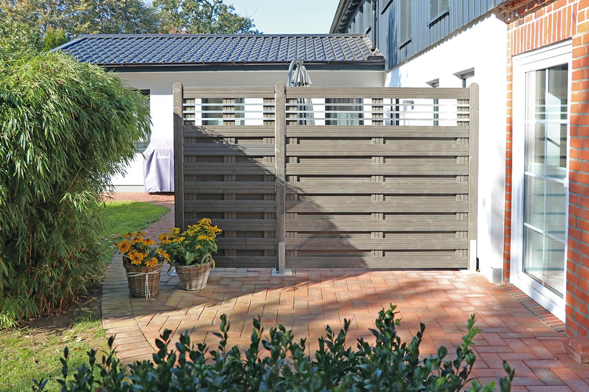 Valencia Sichtschutzzaun Fichte Granit 