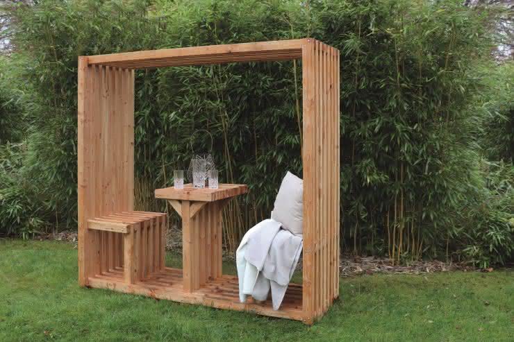 Sitzlaube Harvard Lärche/Douglasie naturbelassen 