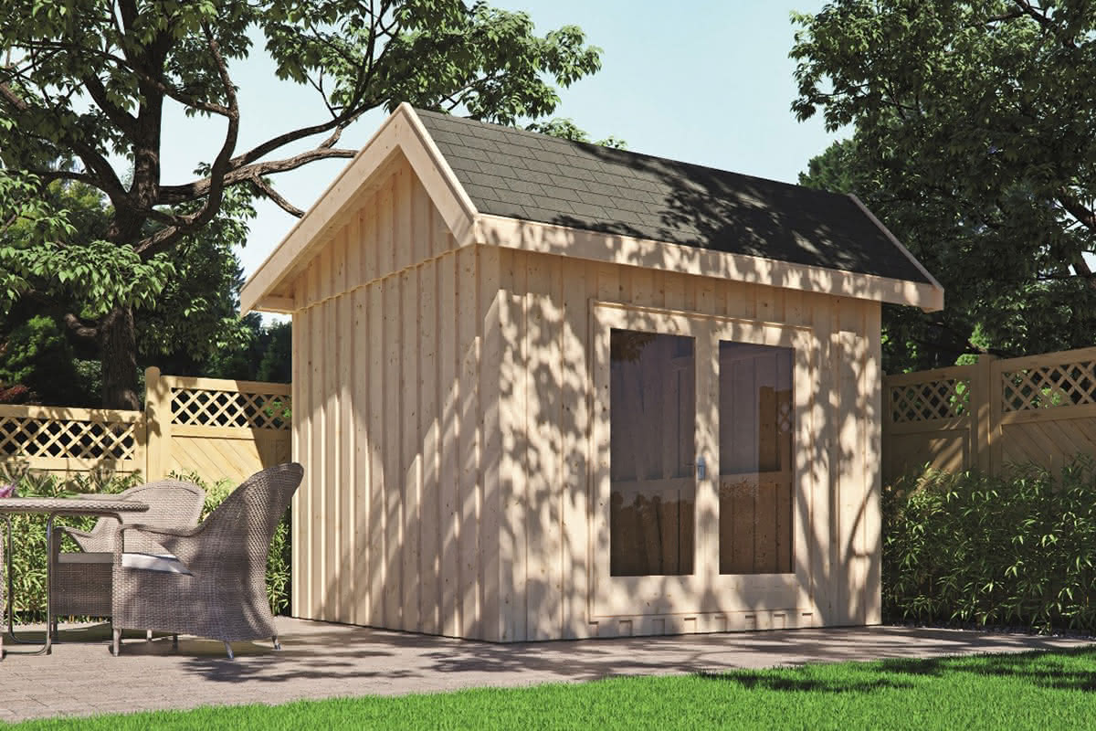 Gartenhaus Skyline 3,00 x 3,00 m | ohne Pott- und Deckelschalung