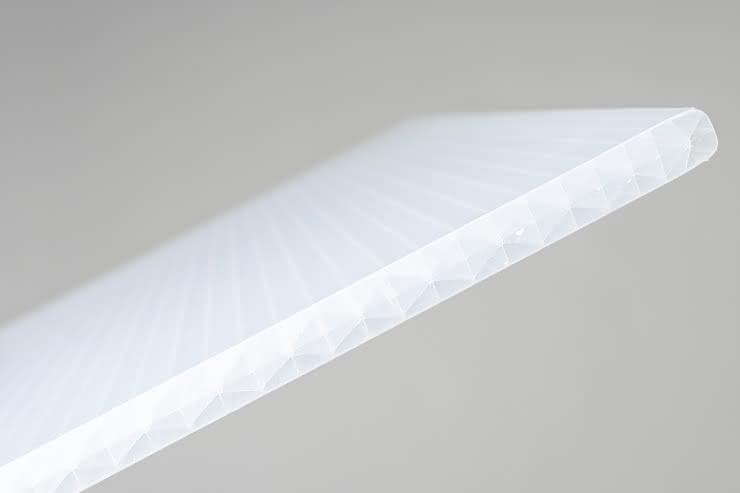 Polycarbonat Stegplatten 16 mm opal-weiß 