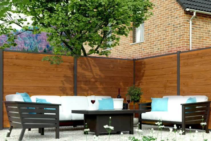 Systemzaun Kingston PVC 178 x 175 cm Dekor Winchester 178 x 175 cm Dekor | Winchester