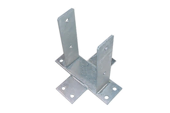 U-Pfostenlasche mit Kreuzfuß