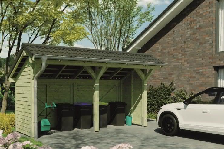 Nordland Unterstand, 500 x 258 cm, Kiefer kesseldruckimprägniert Kiefer KDI