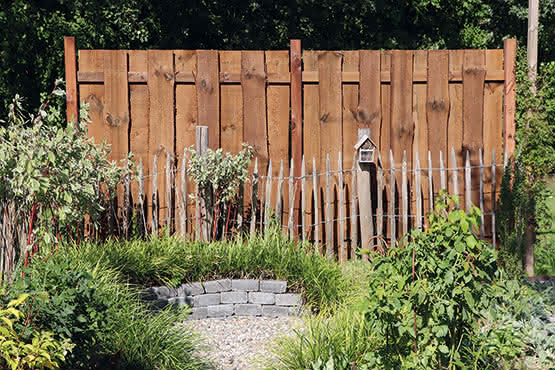 Sichtschutz Ponderosa 180x150 cm KDI braun sägerau ca. 180 x 150 cm | KDI braun sägerau