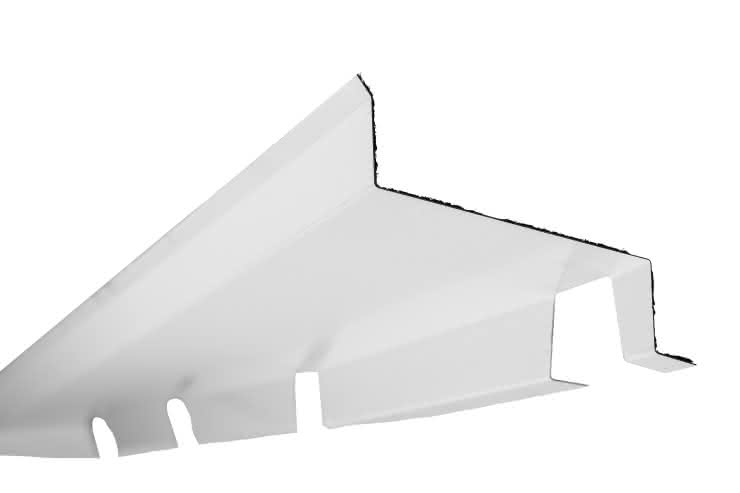 Wandanschluss-Profil für PC-Lichtpaneele pressblank 2200 mm lang 