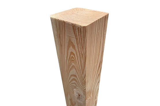 Kreuzholz-Pfosten 70x70 mm 2,4 m Lärche naturbelassen 70 x 70 mm | 2,40 m | Lärche naturbelassen