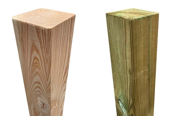 Zaunpfosten Kreuzholz 