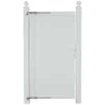 Joda® Easy weiß Sichtschutzzaun Kunststoff Tor ohne Beschlag 90x180 cm gerade, DIN links 90x180 cm Tür li