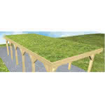 Gründachbausatz für Carports Borkum | L (lang)