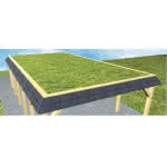 Gründachbausatz für Carports Glücksburg | L (lang)