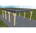 Glücksburg KF classic 505x556 cm Kurz (556 cm) | Foliendach | Kiefer KDI