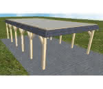 Glücksburg LT master 505x879 cm Lang (879 cm) | Trapez-Profil, tropfhemmend | Fichte KVH natur