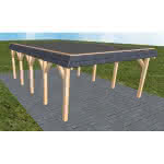 Glücksburg MF perfect 505x717 cm Mittel (717 cm) | Foliendach | Fichte Leimholz natur