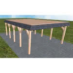 Glücksburg MG natur 505x717 cm Mittel (717 cm) | vorbereitet für Gründach | Lärche natur