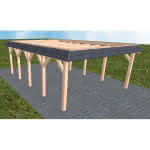 Glücksburg MO natur 505x717 cm Mittel (717 cm) | ohne Bedachung | Lärche natur