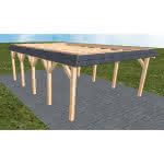 Glücksburg MO perfect 505x717 cm Mittel (717 cm) | ohne Bedachung | Fichte Leimholz natur