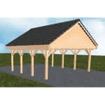 Mölln KD perfect 605x573 cm Kurz (573 cm) | komplett | Fichte Leimholz natur