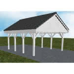 Minden KD select 505x573 cm Kurz (573 cm) | komplett | Fichte Leimholz weiß