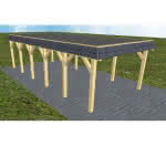 Glinde LF classic 405x879 cm Lang (879 cm) | Foliendach | Kiefer KDI