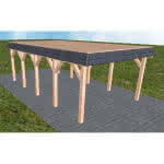 Glinde MG natur 405x717 cm Mittel (717 cm) | vorbereitet für Gründach | Lärche natur