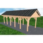 Malchow LD perfect 305x903 cm Lang (903 cm) | komplett | Fichte Leimholz natur