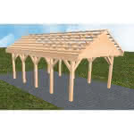 Meldorf MO perfect 405x723 cm Mittel (723 cm) | ohne Pfannen u. Entwässerung | Fichte Leimholz natur