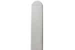 Zaunlatte aus Fenster-PVC, 25 x 85 x 840 mm, weiß Weiß