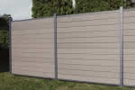 cWPC-Systemzaun Kingston One 178x183 cm Steingrau 178x183 cm Zaun | Steingrau
