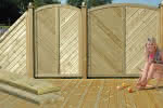 Komplett-Terrasse KDI beids. genutet 3 x 3 | 4 x 3 | 5 x 3 m 
