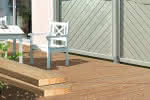 Komplett-Terrasse Lärche geriffellt 3 x 3 | 4 x 3 | 5 x 3 m 