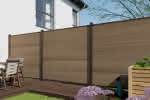 Systemzaun Kingston XL PVC 178 x 175 cm Dekor AnTeak Kingston XL PVC 178 x 175 cm Dekor | AnTeak