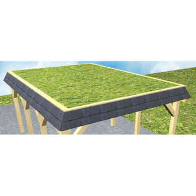 Gründachbausatz für Carports Glinde | K (kurz)