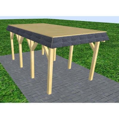 Gettorf KG classic 305x556 cm Kurz (556 cm) | vorbereitet für Gründach | Kiefer KDI