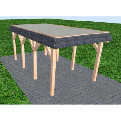 Gettorf KT natur 305x556 cm Kurz (556 cm) | Trapez-Profil, tropfhemmend | Lärche natur